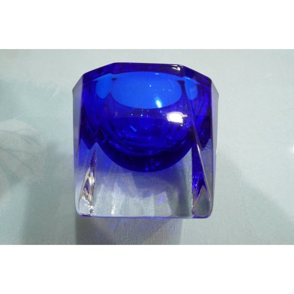 Signed JG Durand Cobalt Blue & Clear Master Salt Etched Signature & Label - Picture 5 of 11